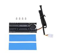Montesy 1Set for M.2 Solid Radiator 2280 Cooling Fan Double-Sided Cooling for Pcie NVMe or 2280 Cooling with