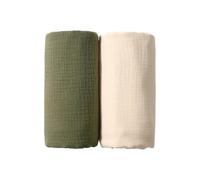 Montesy 2-Layer Cotton Infant Towels Breathable & Multipurpose Bathing Essentials 2-Pack Quick Drygauze Bath Towel for Sensitive Skin