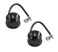 Montesy 2Pcs Refrigerator Thermal Overload Protector 1/2HP/1/3HP/1/4HP/1/5HP/1/6HP Compressor Replacement Overheat Unit