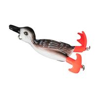 Montesy 3D Fishing Baits Silicone Soft Lures Double Propeller Floating Duck Swimming Lures For Freshwater And Saltwater