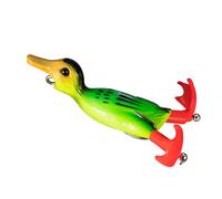 Montesy 3D Fishing Baits Silicone Soft Lures Double Propeller Floating Duck Swimming Lures For Freshwater And Saltwater