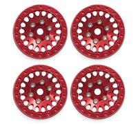 Montesy 4pcs 1.0 Inch Beadlock Wheels for 1/18 Remote Control Crawlers SCX24 and Remote Control Car Parts