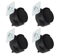 Montesy 4pcs Furniture Caster Wheels With Brake Suitable For Safe And Stable Movement On Hard Floor Surfaces Protecting Hardwood