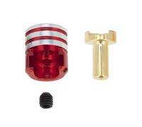Montesy 4pcs Remote Control Car Heatsink Bullets Plugs and Grips for 1/10 Scale Models Aluminum Alloy Connectors Model Accessory