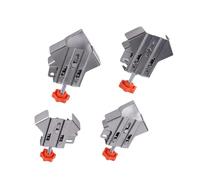 Montesy 4Pcs Steel 90 Degree Right Angles Clamps Adjustable Jaw Tool with Rotating Grip for Woodworking Welding Cabinet Assembly