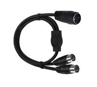 Montesy 5Pin DIN Male To Double DIN 5Pin Female Extension Cable Professional Extender Cord For Professional Stereo Systems Splitter Cable