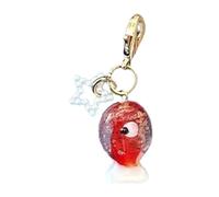 Montesy Crystal Fish Coin Purse Keychain with Closure for Women Girl Bag Accessories Jewelry Decoration