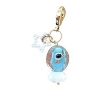Montesy Crystal Fish Coin Purse Keychain with Closure for Women Girl Bag Accessories Jewelry Decoration