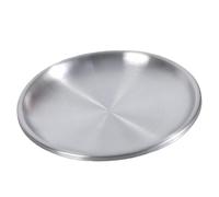 Montesy Large Capacity Dogs Bowl Flat Stainless Steel Bowl Cats Feeding Antiskid Bowl for Small Media Large Dogs