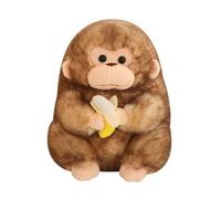 Montesy Lovely Golden Monkey Stuffed Animals Sweet Soothing Doll Soft Comfortable Golden Monkey Doll Early Education Toddler Toy Washable Plush Toy for Children