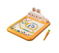 Montesy Magnetic Drawing Board for Preschoo Kids Learning Toy with Colorful Magnets and Pen and Flashing Cards Set