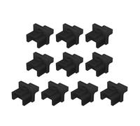 Montesy Pack of 10 RJ45 Covering Caps Rj45 Networking Socket Protective Plug Dirt Blanking Plug for Patching Panel Rou
