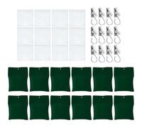 Montesy Pack Of 12 Outdoor Curtain Weight Bags with Metal Fixing Clip & Sandbags Heavy Duty Windproof Anchors for Blow Days