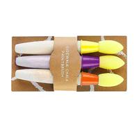 Montesy Pack Of 3 Sidewalk Chalk Paint Brushes With Washable Liquid For Easy Vibrant Art Creations