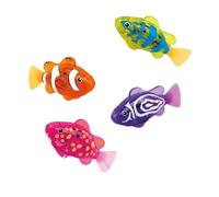Montesy Pack Of 4 Sensors Activated Swimming Fish Bath Toy With Light Up Function For Kids Pool Play
