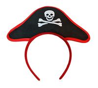 Montesy Pirate Headband for Halloween - Day of Dead Hair Hoop Cosplay Headpiece for Women