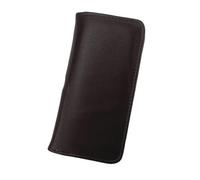 Montesy PU Leather Fountain Pen Case with 3 Divided Slots Zippered Pen Organiser Pouches for Student Men Women School Office