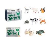 Montesy Skill Development Toy 3D Puzzle Set for Kids Animals Progressive Building Challenge Fun Learning Motor Skills