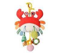 Montesy Soft Cloth Baby Pushchair Toy With Colorful Visual Encouragement And Safe Hand Handle Plan For Newborns