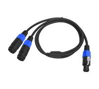 Montesy Speak On Splitter Cable 1 Male To 2 Female Y Splitter Speak On Cable 1-Male To 2-Female(1Pack) Extension