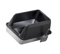 Montesy Stainless Steel Cats Litter Box With Splash Design and Easy Use Scoops Indoor High Side Litter Tray Home Toilet
