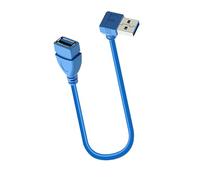 Montesy USB3.0 A Male To A Female Extension Wire 90 Degree Quick Charging & Fast Data Transmission Cable For Scanners Keyboards Male To Female USB Cable