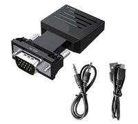 Montesy VGA to HDTV Adapter Converter 1080P PC VGA Output to Monitor HDTV Input Connector Video Converter for Laptop Computer