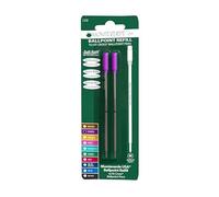 Monteverde Ballpoint Refill to Fit Cross Ballpoint Pens, Medium Point, Soft Roll, Purple, 2 per Pack (C132PL)