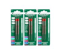 Monteverde Capless Ceramic Gel Refill to Fit Parker BP Pens - Fine Red (P423RD)