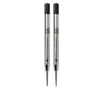 Monteverde Capless Gel Refill to Fit Parker, Extra Fine, Black, 2 Pack