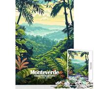 Monteverde Cloud Forest Reserve, Costa Rica 1000 Piece Jigsaws for Teenagers Boost Memory Retention Effectively Calming Relaxing Leisure Game (50x75cm)