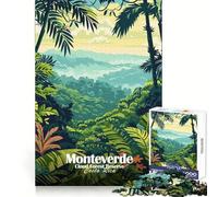 Monteverde Cloud Forest Reserve, Costa Rica 1000 Pieces Jigsaw Puzzles for Adults Mental Exercise Stress Relief Fun Snug Lock Memorable Gift size 38x26cm