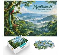 Monteverde Cloud Forest Reserve, Costa Rica Jigsaw Puzzle, 1000 Piece | For jigsaw fans who prefer a longer challenge: Adult jigsaw puzzle with 1000 pieces fits quiet afternoons.