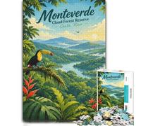 Monteverde Cloud Forest Reserve, Costa Rica Jigsaw Puzzle, 1000 Piece | For piece-by-piece progress: Adult jigsaw puzzle with 1000 pieces gives adult puzzlers a calm activity to return to.