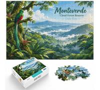 Monteverde Cloud Forest Reserve, Costa Rica Jigsaw Puzzle, 1000 Piece | For the festive season, this adult jigsaw puzzle with 1000 pieces suits calm, screen-free leisure.