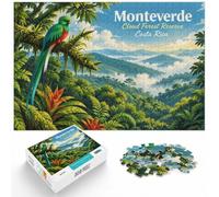 Monteverde Cloud Forest Reserve, Costa Rica Jigsaw Puzzle, 1000 Piece | For winter weekends and Christmas breaks: Adult jigsaw puzzle with 1000 pieces turns winter leisure into a focused activity.