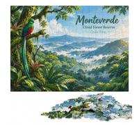 Monteverde Cloud Forest Reserve, Costa Rica Jigsaw Puzzle, 1000 Pieces | Adult Puzzle - clear motif details for easier section planning alone or together.