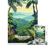 Monteverde Cloud Forest Reserve, Costa Rica Teenager Jigsaw Puzzles 1000 Pieces Enhance Mindful Thinking And Focus Relaxing Stress Relief Game (38x26cm)