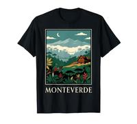 Monteverde Costa Rica Cloud Forest Vintage Travel Design T-Shirt