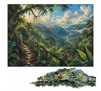 Monteverde Forest Costa Rica Landscape Art Jigsaw Puzzle, 1000 Pieces | Adult Jigsaw Puzzle - visible image details for section-by-section building alone or together.
