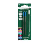 Monteverde Medium Ballpoint Soft Roll Refill for Cross Pens - Turquoise (Pack of 2)