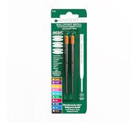 Monteverde Medium Ballpoint Soft Roll Refill for Parker Pens - Orange (Pack of 2)