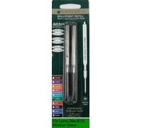 Monteverde Medium Point Ballpoint Soft Roll Refill for Lamy Ballpoint Pens - Green (Pack of 2)