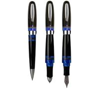 Monteverde Mega M 3 Black/Blue - Ballpoint Pen, Fountain Pen and Rollerball in A Write-Device
