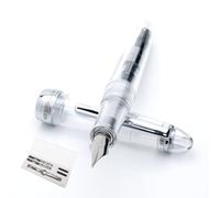 Monteverde USA Monza 3 Fountain Pen Set (Crystal Clear) - Medium, Fine, Omniflex Nib