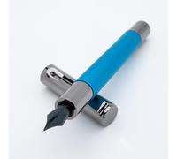 Monteverde USA Ritma Fountain Pen in Turquoise - Medium Nib, Balanced JoWo Stainless Steel, Refillable Ink Cartridge/Converter - Perfect for Professionals & Writing Enthusiasts