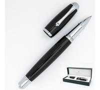 MONTEVERDE USA Super Mega Carbon Fiber/Chrome Trim Rollerball Pen