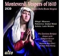Monteverdi: Vespers of 1610/Allegri: Miserere/...
