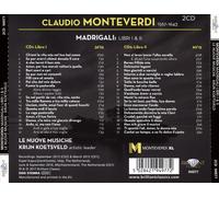 MONTEVERDI: MADRIGALI LIBRI I & II NEW CD