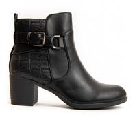 Montevita Womens Heel Ankle Boot Bottivita50 In Black material_Synthetic - Size EU 40